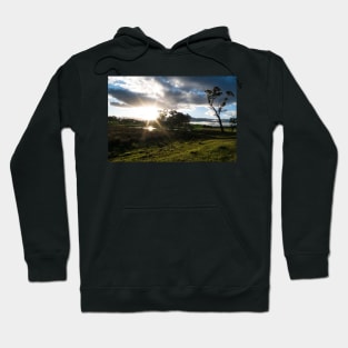 Sunset over the dam Hoodie